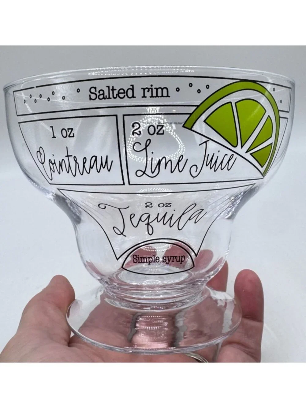 Margarita Recipe Glass Lime Design 5